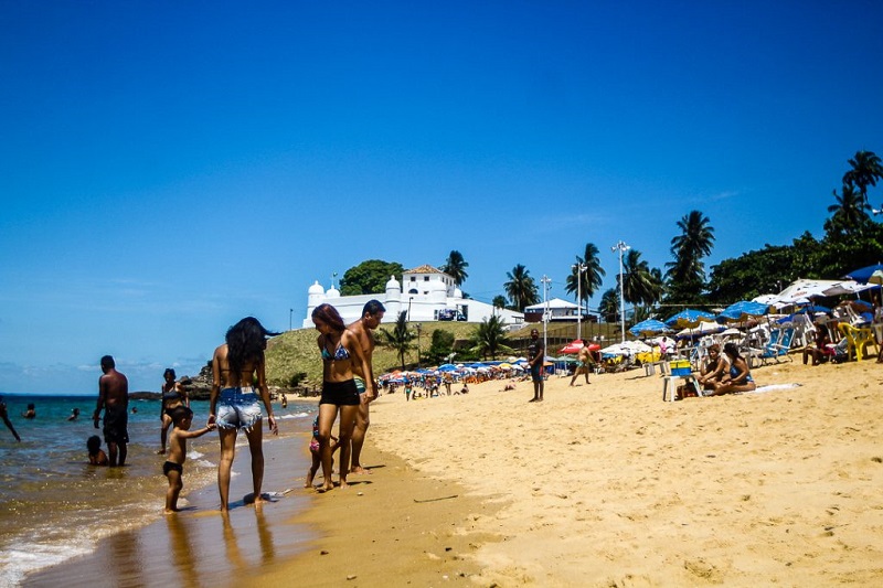 Praia de Boa Viagem em Salvador